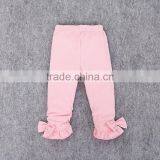 Wholesale Design Baby Girls Pant, Hot Cheap Lastest Girls 3/4 Ruffle Pants thumbnail-4