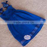 2016 New Fashion Sleeveless Style Baby Girls Summer Dress 100% Cotton Interlock Cute Baby Clothes thumbnail-1