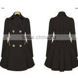 Women's Double Breasted Cinch Trench Coat thumbnail-4