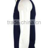 ISO9001/BSCI Manufature Fashionable Navy Blue Oversized Cardigan Vest thumbnail-2