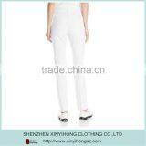 Wholesale Top Quality 100% Polyester Women's White Color Golf Pants /golf Trousers thumbnail-2