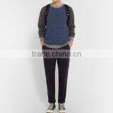 Top Selling 100% Wool Made Sweater Men With Ribbed Trim and Hem Man Wool Sweater Design thumbnail-2