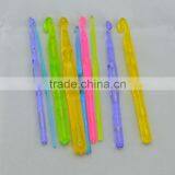 Multicolor Acrylic Crochet Hook Set 9pc thumbnail-1