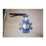 Easy Installation BS4504 PN10 / PN16 Flange Standard Cast Iron Lug Butterfly Valve