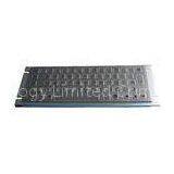 Vandal proof mini industrial metal computer keyboard with rear panel mount