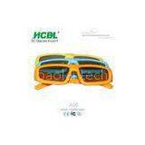 Kids Pasive Circular Polarized Disposable 3D Glasses Yellow / Blue / Orange