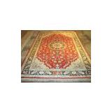 hand knotted persian silk rug