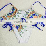 Girls Stylish Bra Printed Adjustable Beach Tube Top Brazil Sexy Bikini