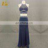 Custom Made Beaded Mermaid Two-Piece Long Evening Dress
