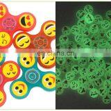 Emoji Hand Spinner Emoji Fidget Spinner EDC Finger Tips Luminous Glow in Dark Handspinner Tri Spinner Luminous Smiling Face Gyro thumbnail-2
