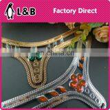 2017 High Quality New Design Slippers Uppers With Rhinestone