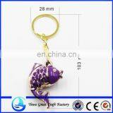 2015 Hot Selling Fish Keychain Wholesale, Crystal Carp Fish Key Chain , Gold Metal Fish Keyring thumbnail-2