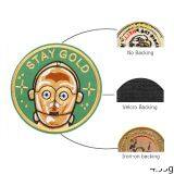 Round-shaped Applique Embroidered Iron Patch thumbnail-3
