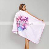 High Quality Sublimation Printing Hotel Shower Quick-Dry Microfiber Beach Towel With Logo thumbnail-3