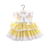 Baby Girl Summer Yellow Rabbit Princess Lolita Dress for Girls Easter Birthday Party