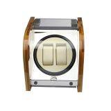 Bamboo Wood Piano Lacquer Wood Watch Winder Box for Automatic Watches Double thumbnail-2