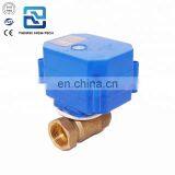 1" Dn25 Brass Full Bore BSP 12v Motorized Motor Water Valves Instead of Solenoid Valve
