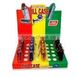 Metal Pill Case With Keychain