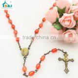 Hot Sale Religious Plastic Rosary Bead Necklace thumbnail-2