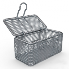 Fine-mesh Trays and Baskets Fine Mesh Boxes With Hinged Removable Lid thumbnail-4