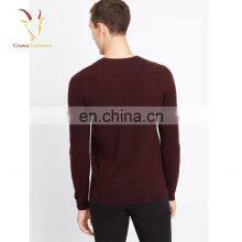 Men's Long Sleeve Solid Color V-neck Classic Sweater Pullover thumbnail-5