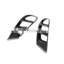 Carbon Fiber Front Bumper Air Vent Cover Trim Fog Lamp Mesh Grill Frame For Mercedes Benz CLS W218 Sport 2014-2017 thumbnail-3