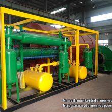 Small Scale Waste Tire/plastic to Fuel Oil Pyrolysis Recycling Machine Manufacturer thumbnail-2