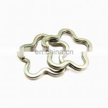 Custom Strong Durable Light Beautiful Star Shape Silver Key Chain Key Ring For Gift thumbnail-4