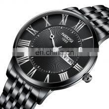 NIBOSI 2527 Simple Design Fashion Business Stainless Steel Waterproof Chronograph Quartz Watch for Men thumbnail-2