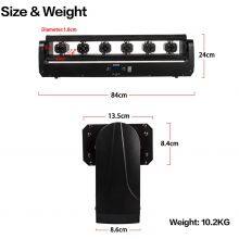 6 Eyes Swing Moving Head Laser Red With DMX Control Sound Control for DJ Event and Wedding Party thumbnail-5