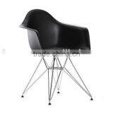 Plastic pp Material Steel Leg Living Room Furniture DAR Armchair thumbnail-3