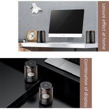 2 Pack Pair Mini Dual Portable Tws Magnetic Bluetooth Speaker Two Channel Stereo Tws Portable Wireless Speaker With LED thumbnail-5