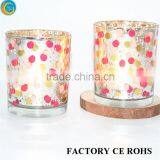 Colorful Spot Cup Holder Christmas Decoration/ Candle Jars With Box