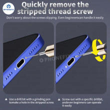 LANRUI U8 Alloy Drill Bit for Stripped Screw Removal Without Damage