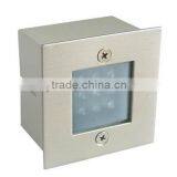 1w Cubic Exterior IP54 Stainless Steel Wall Lamps