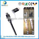 2 in 1 Sync Data Cable Lighting USB Cable Micro USB Cable thumbnail-1