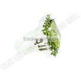 Lemon Quartz Rings Sterling Silver,engagement Ring Jewelry Peridot Gemstone thumbnail-3