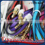 Factory Wholesale Price Long Thin 3.5mm Audio Auxiliary Car AUX Cables thumbnail-6