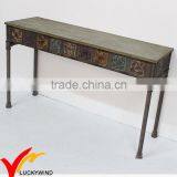 Luckywind Vintage Metal Console Table