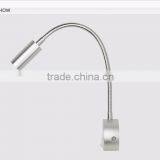 3W LED Wall Mount Light for Hotel Bedside Reading Lamp With Flexible Gooseneck On/off Switch Quality Choice thumbnail-3