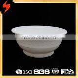 Quality Large 1.2l White PP Disposable Packaging Bowl With Lid