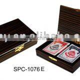 Wooden Poker Playing Cards Box thumbnail-1