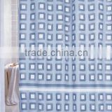 Factory supply classics design polyester shower curtain with C hook