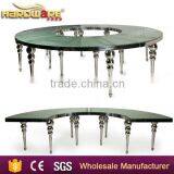 Full Circle Wedding Half Round Stainless Steel Wedding Moon Dining Table