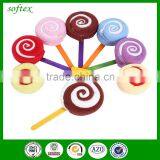 Cheap Bulk Christmas Gifts Sweet Cotton Promotional Lollipop Shape Towel Cake Supplier's Choice thumbnail-1