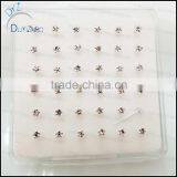 Real Gold Sterling Silver Nose Pins thumbnail-4