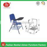 General use and metal material cheap plastic PP armchair for college, school furniture