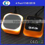 Card Reader And ABS Plastic Mini USB 2.0 Hub Cube thumbnail-5