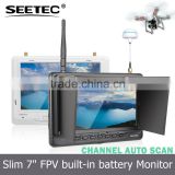 7 inch slim fpv screen diversity receivers cx20 dji phantom 2 vision gps smart drone quadcopt