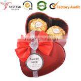 Small Pretty Bow Knot Gift Chocolate Packaging Tin Metal Box for Sweet Heart Girl Friend Kids thumbnail-1